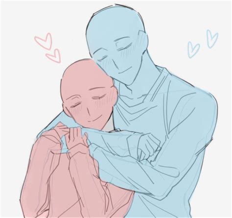 hugging reference drawing